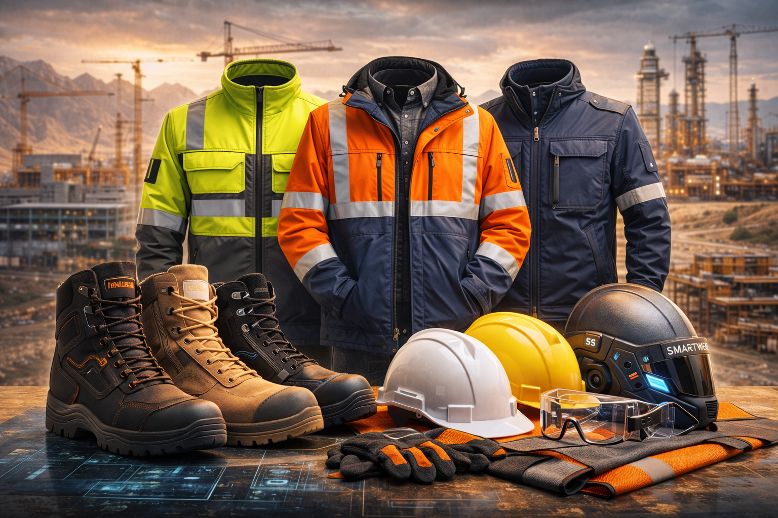 ملابس السلامة واخذية السلامة التي توفرها ترادينيوم